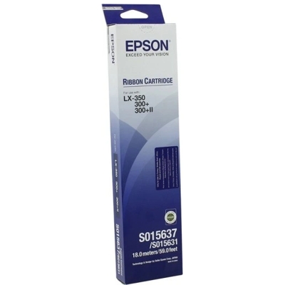 Taśma Oryginalna Epson LX-300/350 (C13S015637) (Czarny)