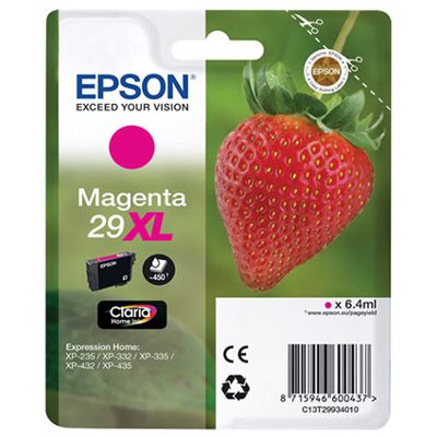 Tusz Oryginalny Epson 29XL (C13T29934010) (Purpurowy)