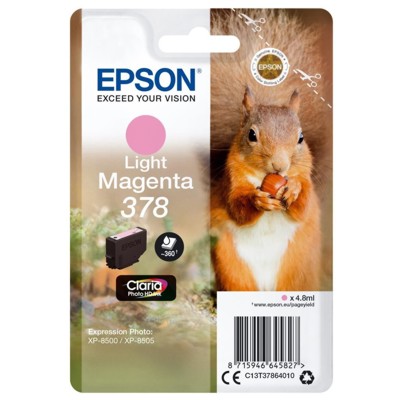 Tusz Oryginalny Epson 378 (C13T37864010) (Jasny purpurowy)