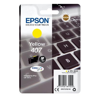 Tusz Oryginalny Epson 407 (C13T07U440) (Żółty)