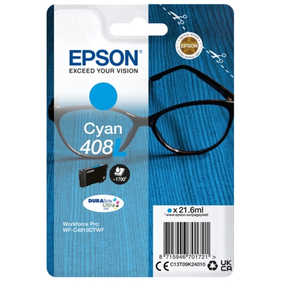Tusz Oryginalny Epson 408 L (C13T09K24010) (Błękitny)