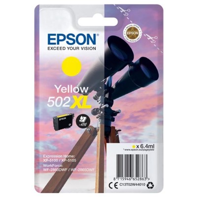 Tusz Oryginalny Epson 502 XL (C13T02W44010) (Żółty)