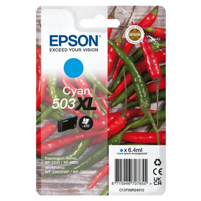 Tusz Oryginalny Epson 503 XL (C13T09R24010) (Błękitny)