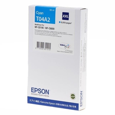 Tusz Oryginalny Epson T04A2 XXL (C13T04A240) (Błękitny)