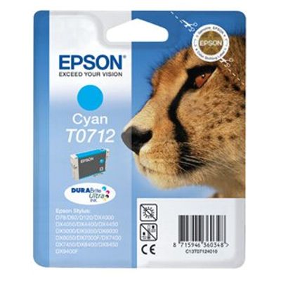 Tusz Oryginalny Epson T0712 (C13T07124010) (Błękitny)