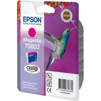 Tusz Oryginalny Epson T0803 (C13T08034011) (Purpurowy)