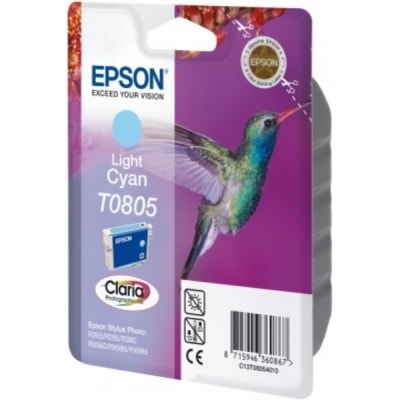 Tusz Oryginalny Epson T0805 (C13T08054011) (Jasny błękitny)