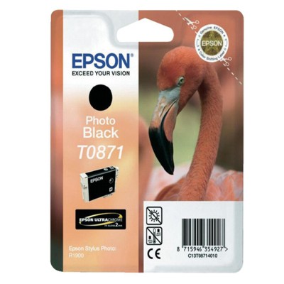 Tusz Oryginalny Epson T0871 (C13T08714010) (Czarny Foto)