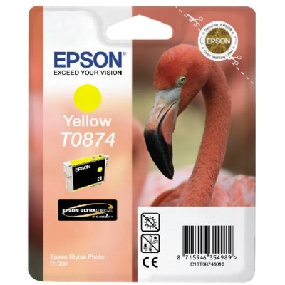 Tusz Oryginalny Epson T0874 (C13T08744010) (Żółty)