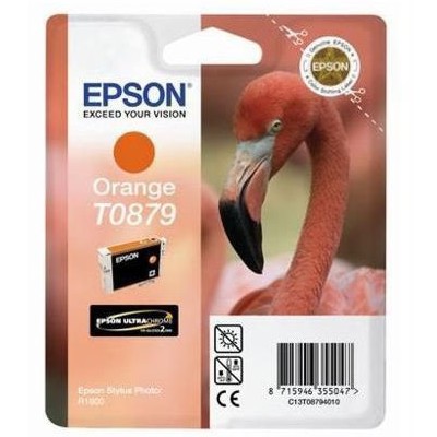 Tusz Oryginalny Epson T0879 (C13T08794010) (Pomarańczowy)