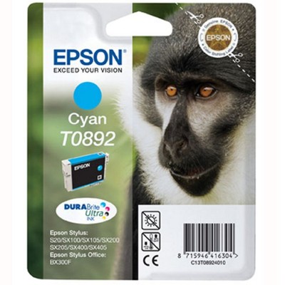 Tusz Oryginalny Epson T0892 (C13T08924011) (Błękitny)