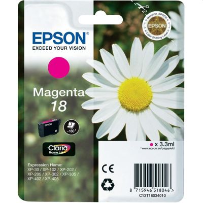 Tusz Oryginalny Epson T1803 (C13T18034010) (Purpurowy)