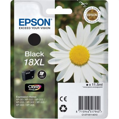 Tusz Oryginalny Epson T1811 (C13T18114010) (Czarny)