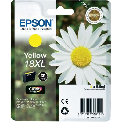 Tusz Oryginalny Epson T1814 (C13T18144010) (Żółty)