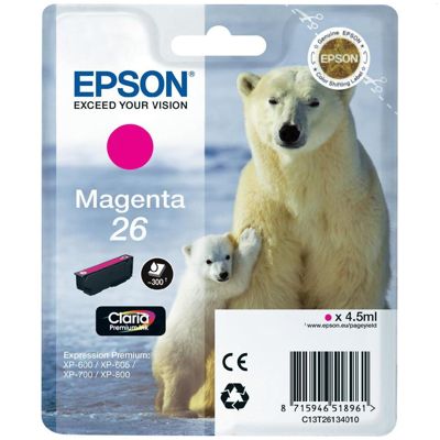 Tusz Oryginalny Epson T2613 (C13T26134010) (Purpurowy)