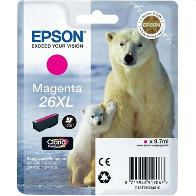 Tusz Oryginalny Epson T2633 (C13T26334010) (Purpurowy)