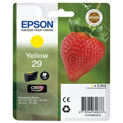 Tusz Oryginalny Epson T2984 (C13T29844010) (Żółty)