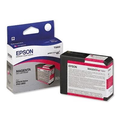 Tusz Oryginalny Epson T5803 (C13T580300) (Purpurowy)