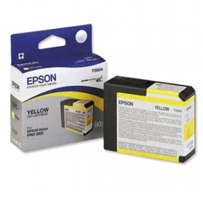 Tusz Oryginalny Epson T5804 (C13T580400) (Żółty)