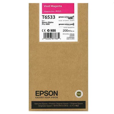 Tusz Oryginalny Epson T6533 (C13T653300) (Purpurowy)