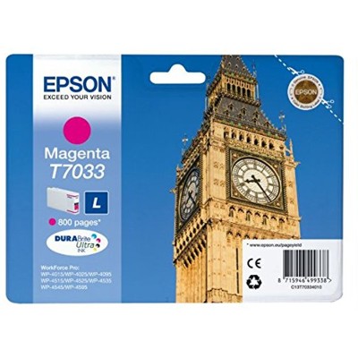 Tusz Oryginalny Epson T7033 (C13T70334010) (Purpurowy)