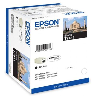 Tusz Oryginalny Epson T7441 (C13T74414010) (Czarny)