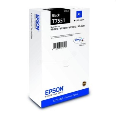 Tusz Oryginalny Epson T7551 (C13T755140) (Czarny)