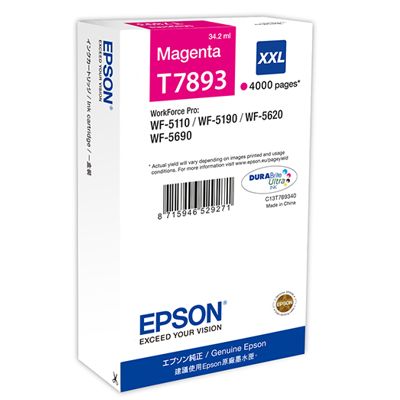 Tusz Oryginalny Epson T7893 (C13T789340) (Purpurowy)