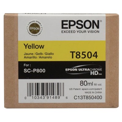Tusz Oryginalny Epson T8504 (C13T850400) (Żółty)