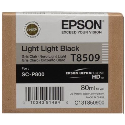 Tusz Oryginalny Epson T8509 (C13T850900) (Jasny jasny czarny)