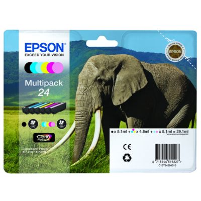 Tusze Oryginalne Epson T2428 (C13T24284010) (komplet)