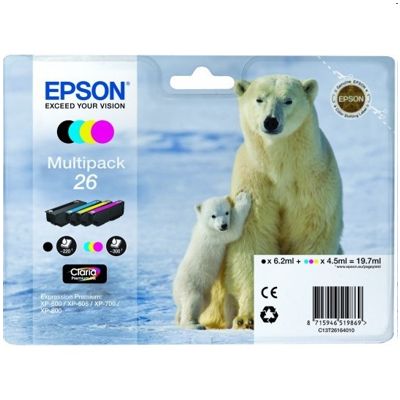 Tusze Oryginalne Epson T2616 (C13T26164010) (komplet)